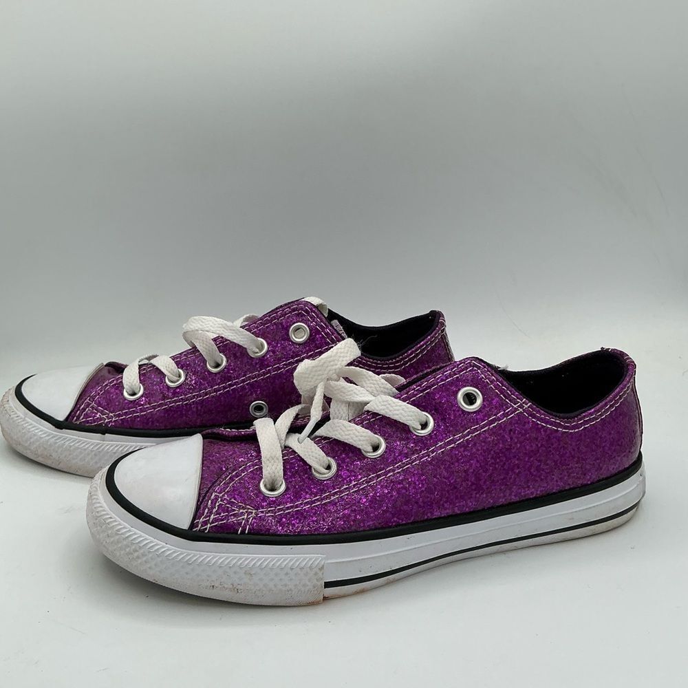 Converse Chuck Taylor All Star Ox Coated Purple Glitter size 1